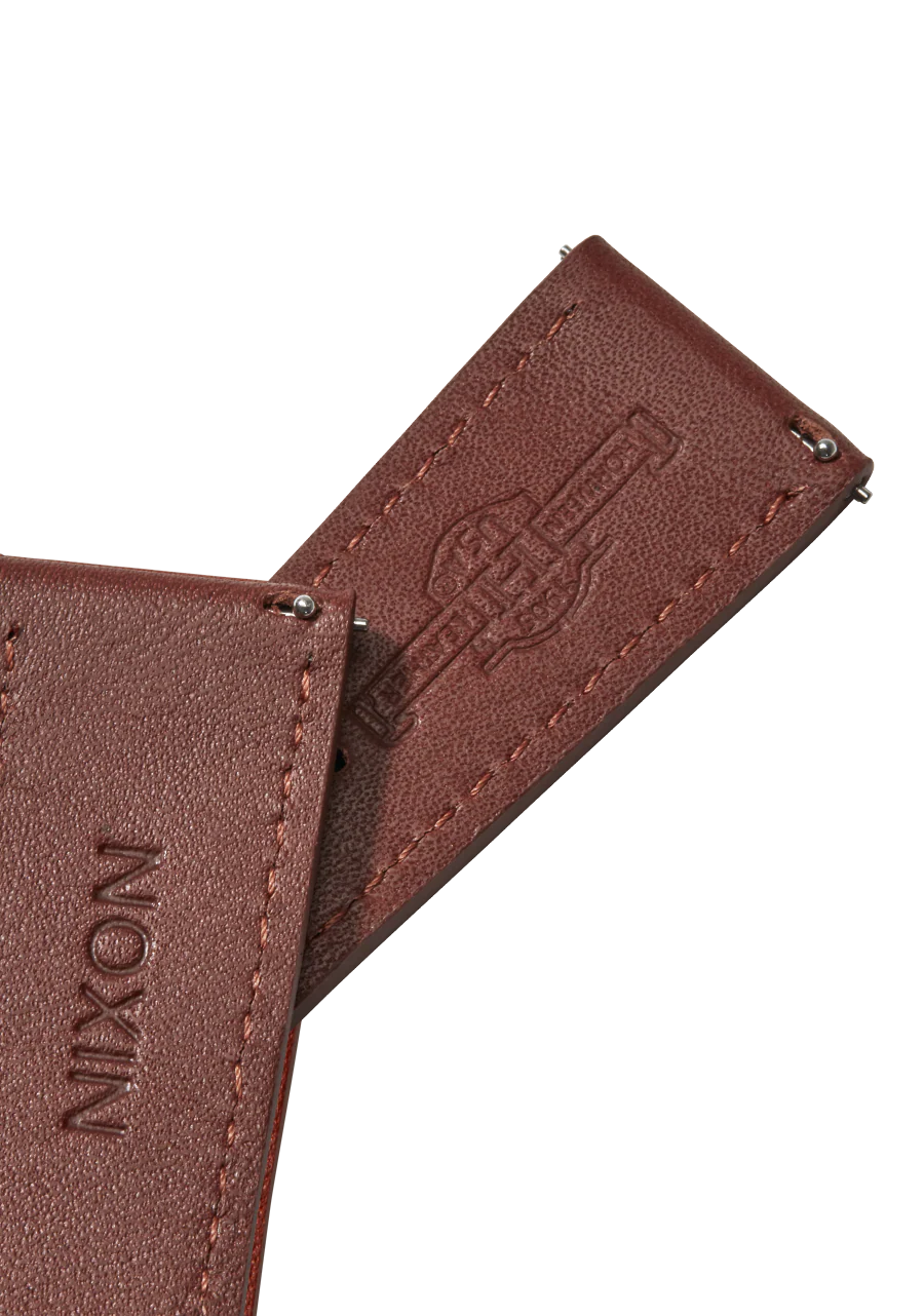 Bracelet en cuir Horween 20 mm - Brun - Image 4