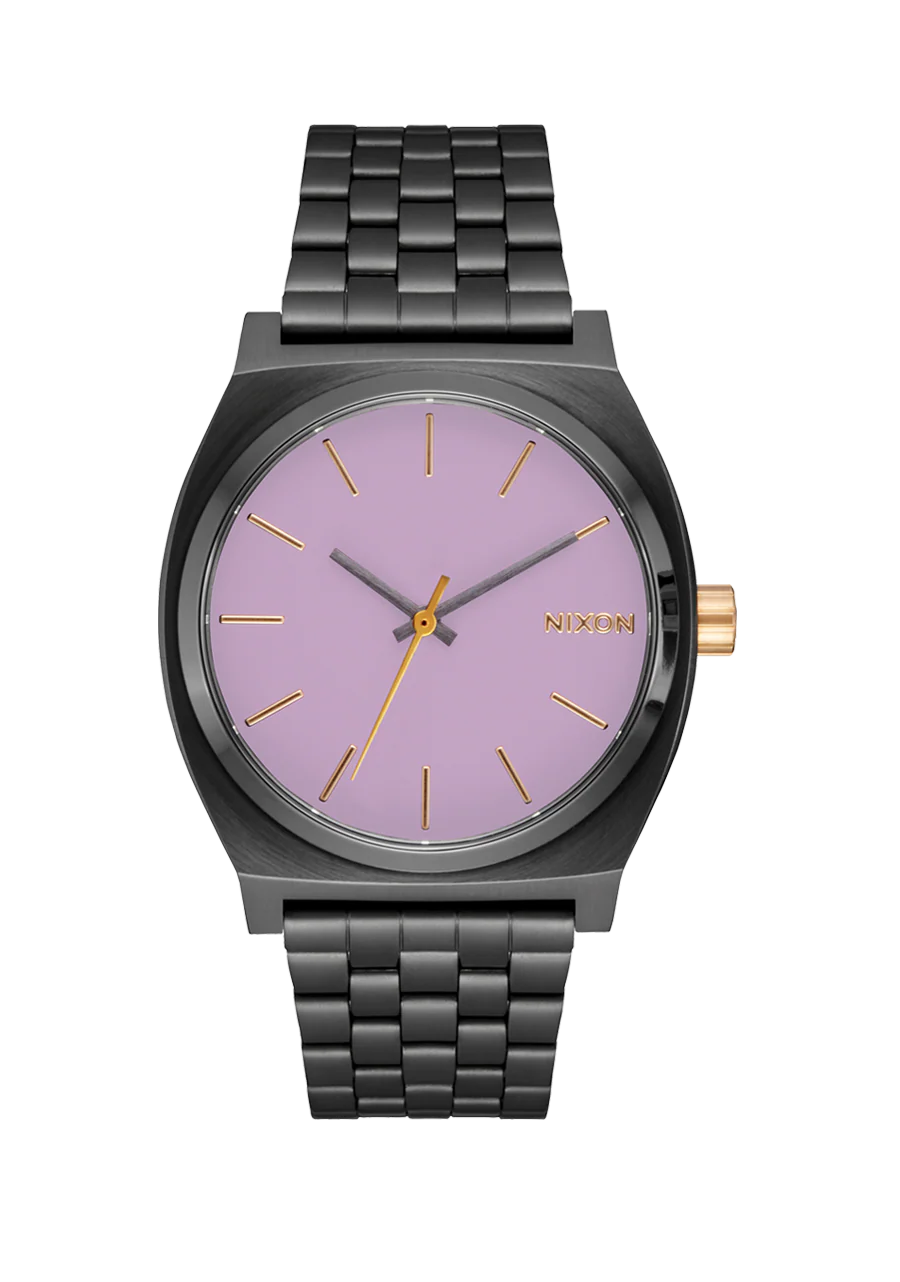 Moyenne Time Teller - Gris anthracite / Lavande / Or