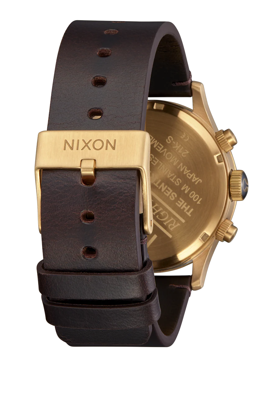 Sentry Chrono Cuir - Or / Indigo / Brun - Image 4